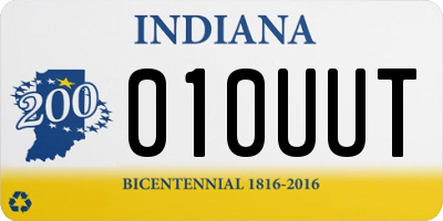 IN license plate 010UUT