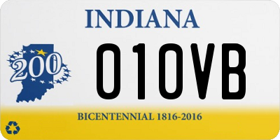 IN license plate 010VB