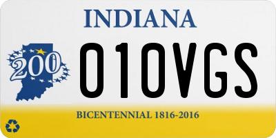 IN license plate 010VGS