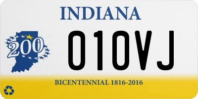 IN license plate 010VJ
