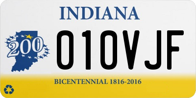 IN license plate 010VJF