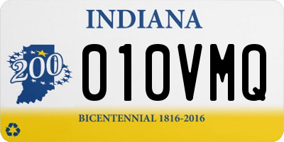 IN license plate 010VMQ