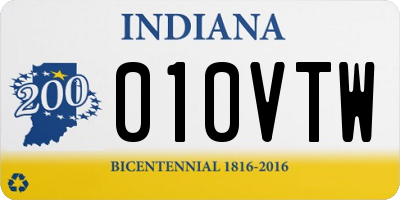 IN license plate 010VTW