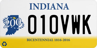 IN license plate 010VWK