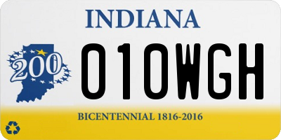 IN license plate 010WGH