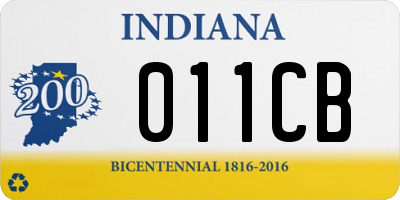 IN license plate 011CB