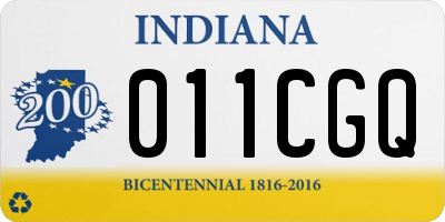 IN license plate 011CGQ