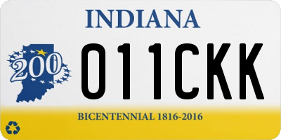 IN license plate 011CKK