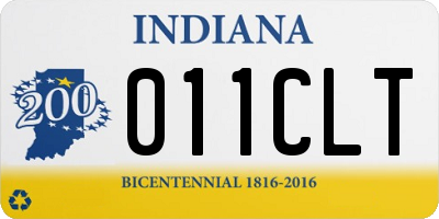 IN license plate 011CLT