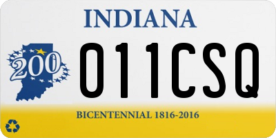 IN license plate 011CSQ