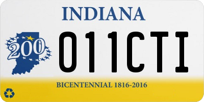 IN license plate 011CTI
