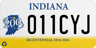 IN license plate 011CYJ