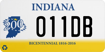 IN license plate 011DB