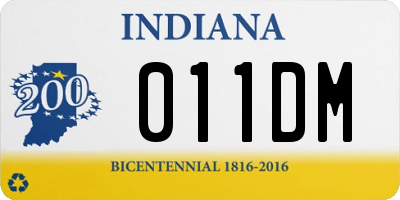 IN license plate 011DM