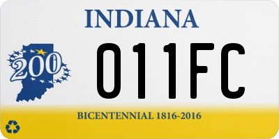 IN license plate 011FC