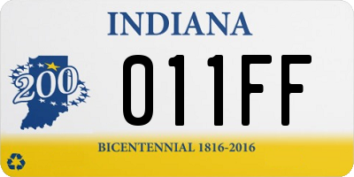 IN license plate 011FF