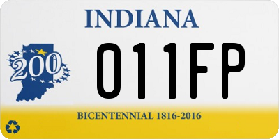 IN license plate 011FP