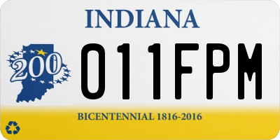 IN license plate 011FPM