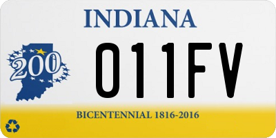 IN license plate 011FV