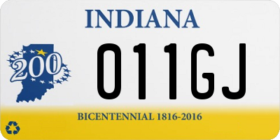 IN license plate 011GJ