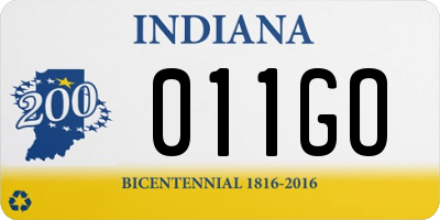 IN license plate 011GO