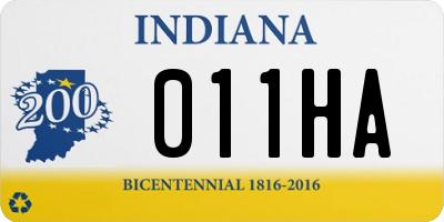 IN license plate 011HA