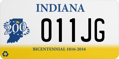 IN license plate 011JG