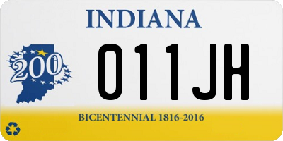 IN license plate 011JH