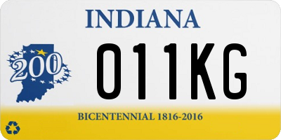 IN license plate 011KG