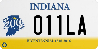 IN license plate 011LA