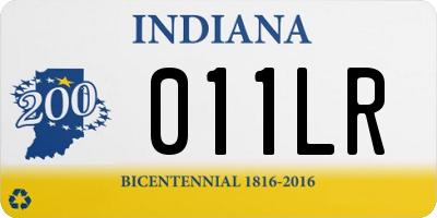 IN license plate 011LR