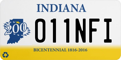 IN license plate 011NFI