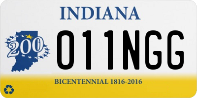 IN license plate 011NGG