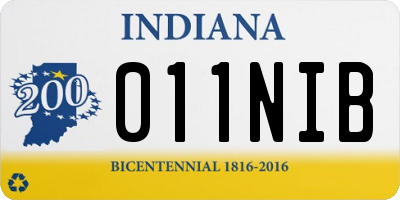 IN license plate 011NIB