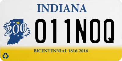 IN license plate 011NOQ