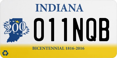 IN license plate 011NQB