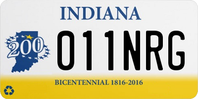 IN license plate 011NRG
