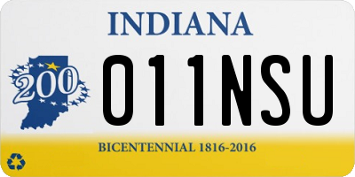 IN license plate 011NSU