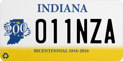 IN license plate 011NZA