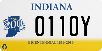 IN license plate 011OY