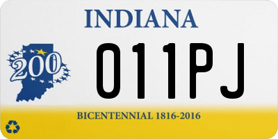 IN license plate 011PJ