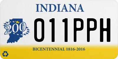 IN license plate 011PPH