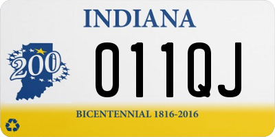 IN license plate 011QJ