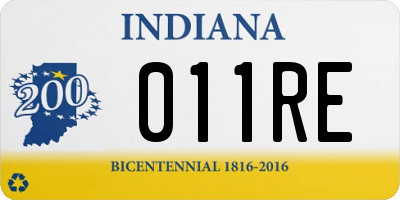 IN license plate 011RE
