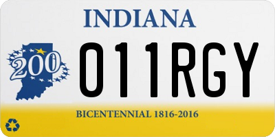IN license plate 011RGY