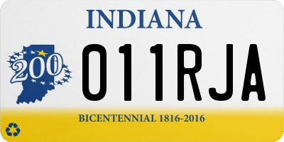 IN license plate 011RJA