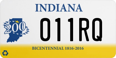 IN license plate 011RQ