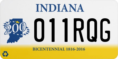 IN license plate 011RQG