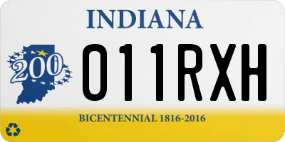 IN license plate 011RXH