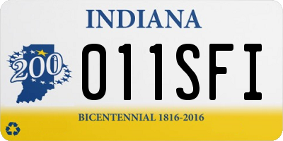 IN license plate 011SFI